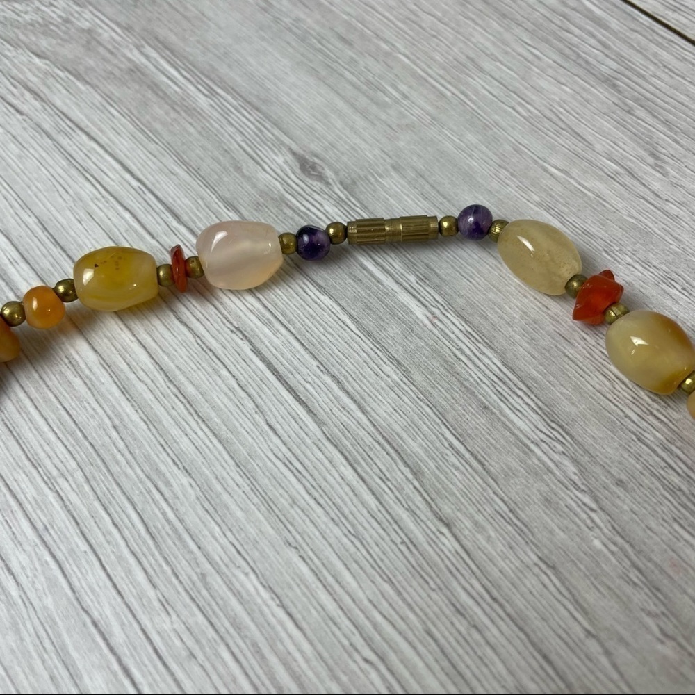 Multicolor Gemstone Necklace - image 3